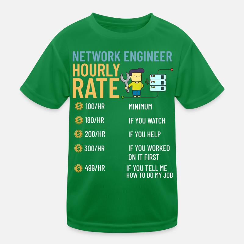 Netzwerkingenieur Network Engineer Computer Kinder Funktions-T-Shirt
