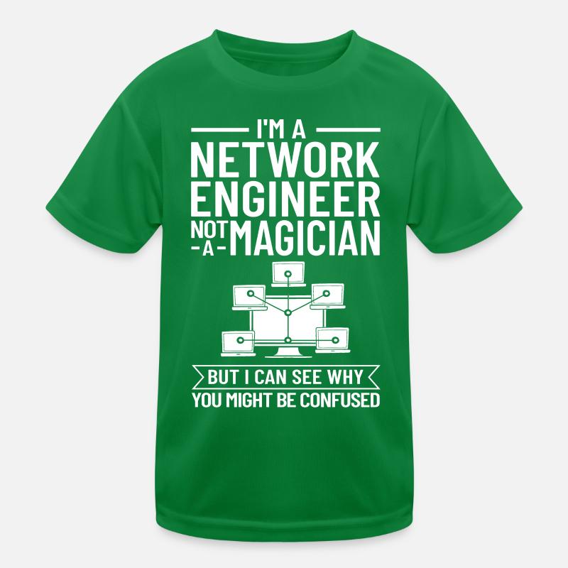 Netzwerkingenieur Network Engineer Computer Kinder Funktions-T-Shirt