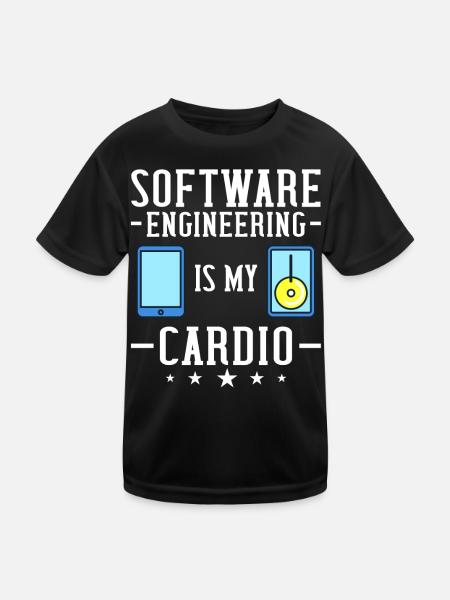 Software Engineering Software Engineering Engineer - Kids Functional T-Shirt - black - Front