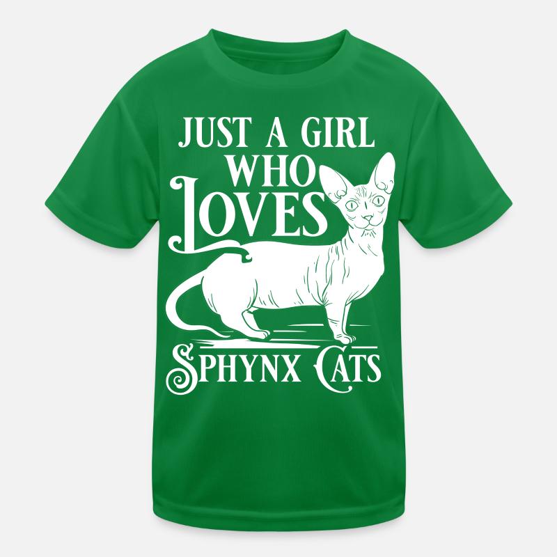 Sphynx Chat Sphinx Chaton sans poils Egypte T-shirt sport Enfant