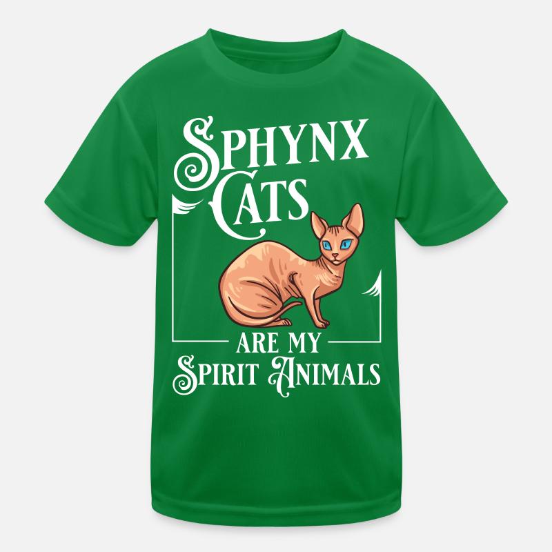 Sphynx Chat Sphinx Chaton sans poils Egypte T-shirt sport Enfant