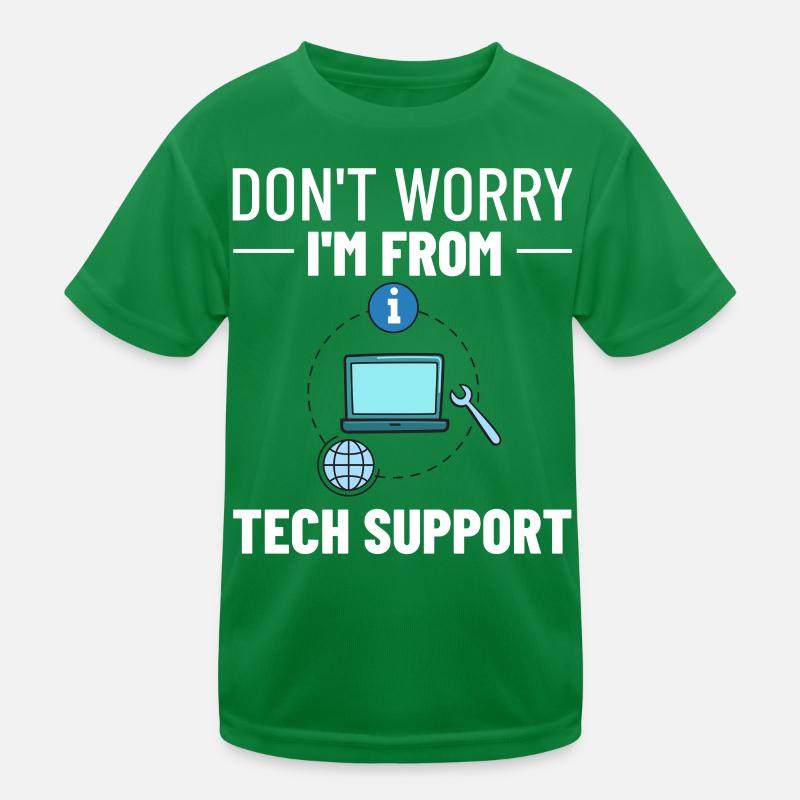 Tech Support IT Technical Assistance Helpdesk Kids Functional T-Shirt