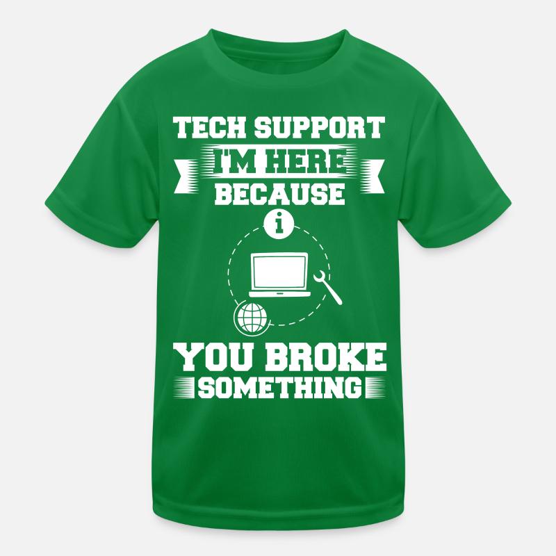 Support technique Assistance technique informatique Helpdesk T-shirt sport Enfant