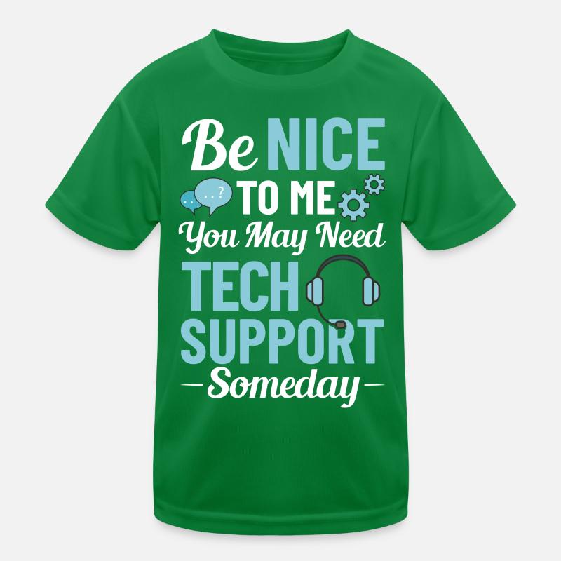 Tech Support IT Technischer Hilfe Helpdesk Kinder Funktions-T-Shirt