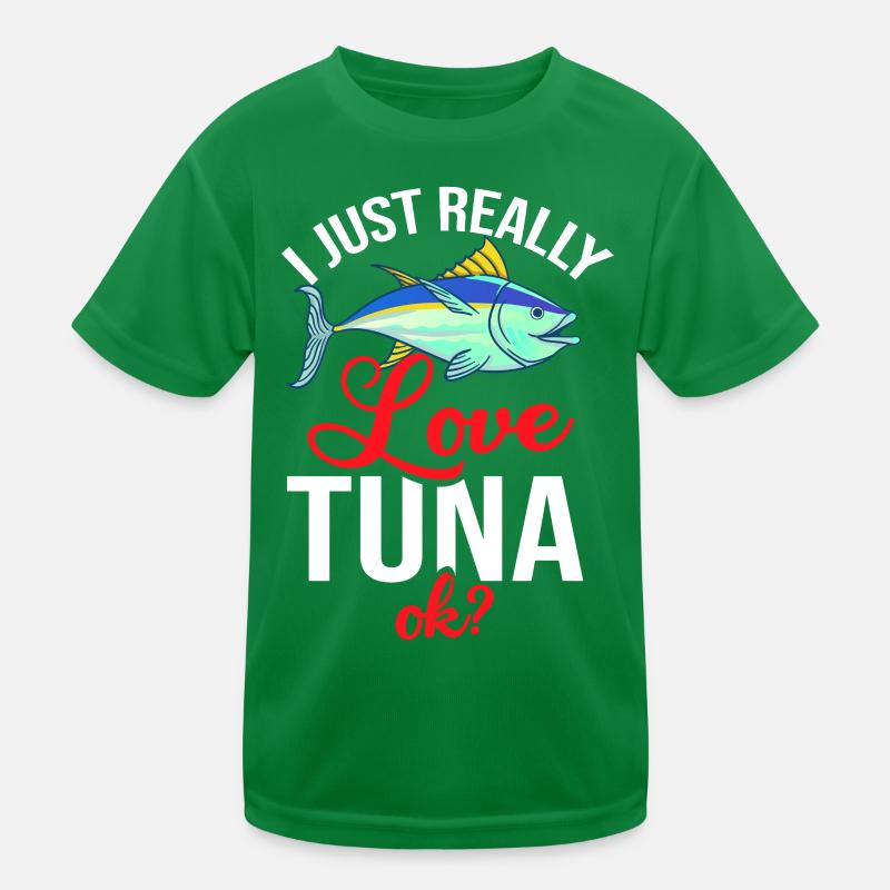 Roter Thunfisch Blauflossenfischer Griechisch Kinder Funktions-T-Shirt