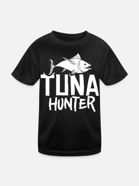 Thon rouge Pêcheur de thon rouge Grec - T-shirt sport Enfant - noir - Devant