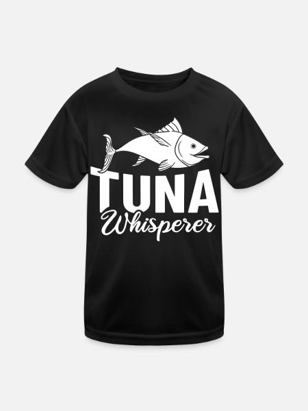 Thon rouge Pêcheur de thon rouge Grec - T-shirt sport Enfant - noir - Devant