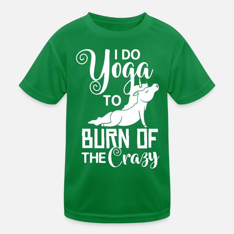 Yoga Unicorn Beginner Workout Quotes Meditation Kids Functional T-Shirt