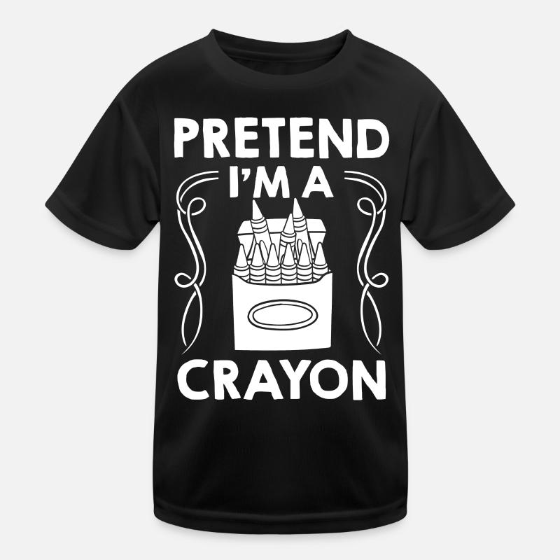 Crayon Box Colored Pencil Wax Case Wax Crayon Kids Functional T-Shirt