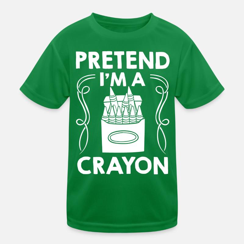 Buntstift Box Farbstift Wachs Fall Wachsmalstift Kinder Funktions-T-Shirt