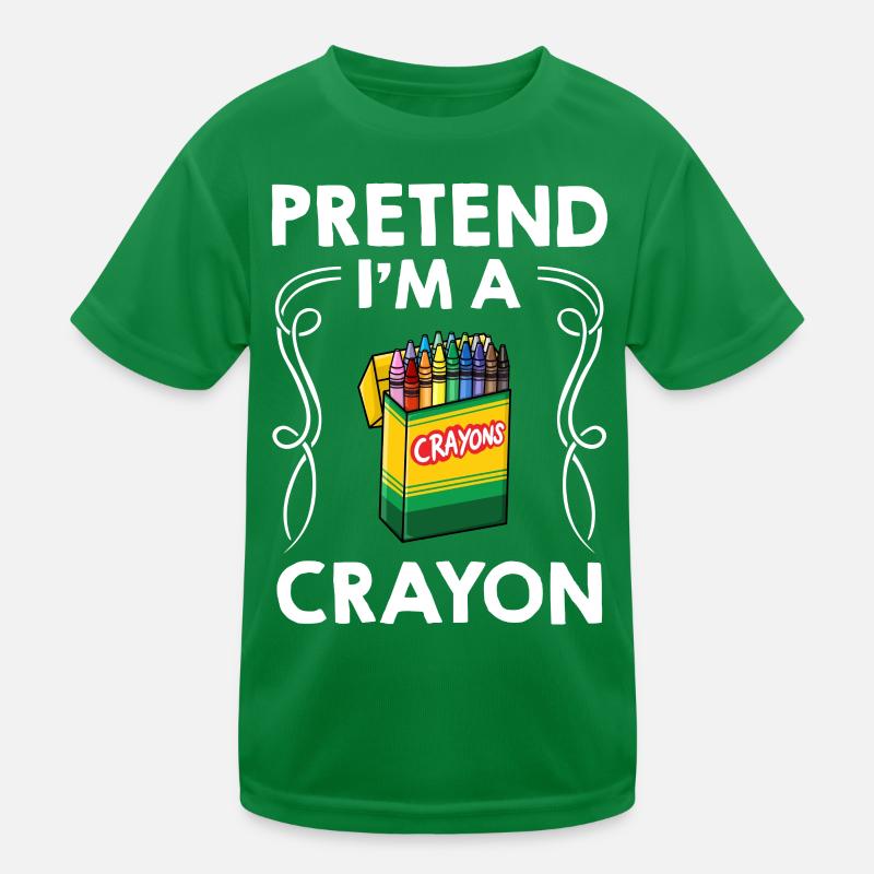 Buntstift Box Farbstift Wachs Fall Wachsmalstift Kinder Funktions-T-Shirt