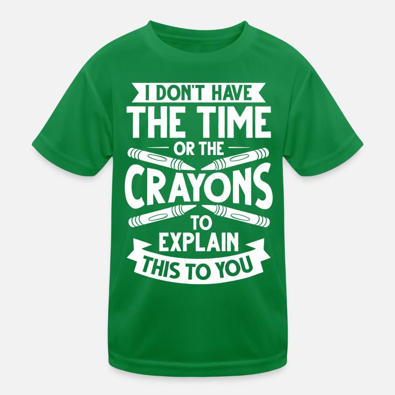 Buntstift Box Farbstift Wachs Fall Wachsmalstift Kinder Funktions-T-Shirt