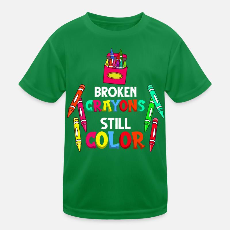 Buntstift Box Farbstift Wachs Fall Wachsmalstift Kinder Funktions-T-Shirt