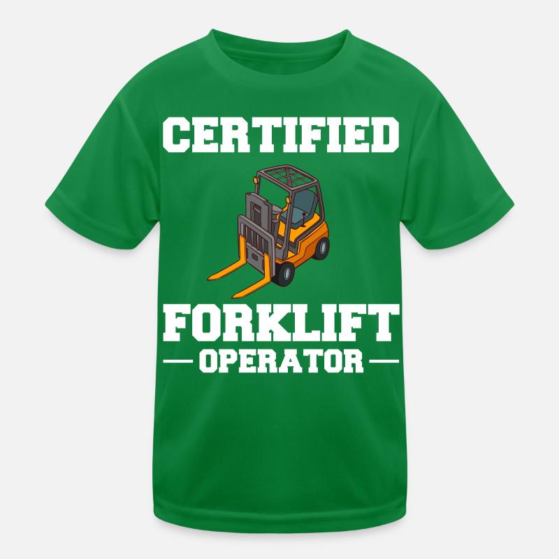Conducteur de chariot élévateur Élévateur T-shirt sport Enfant