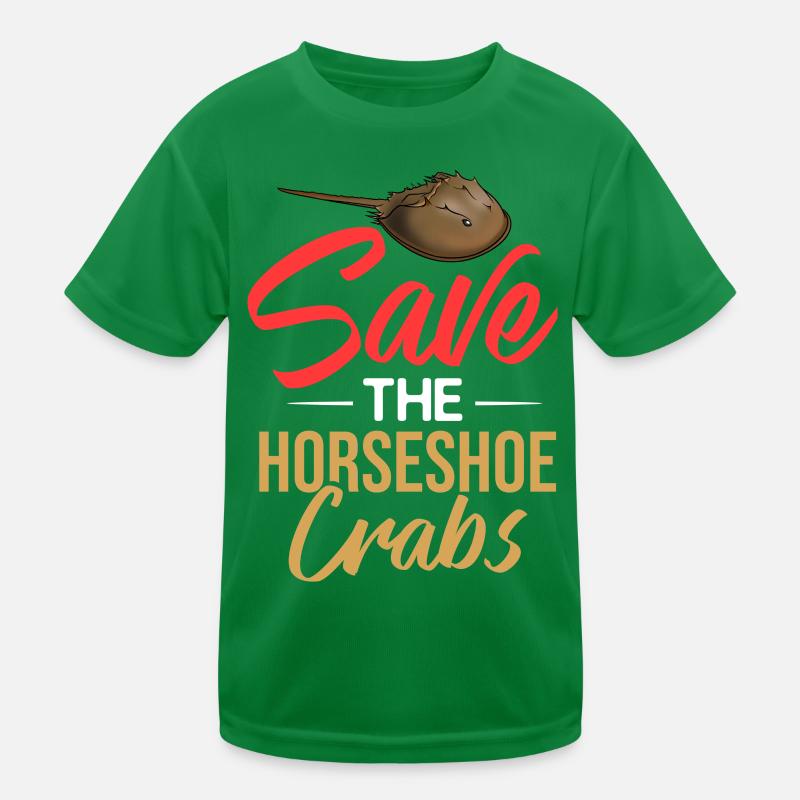 Crabe en fer à cheval Crabe en fer à cheval Crabes des Moluques T-shirt sport Enfant
