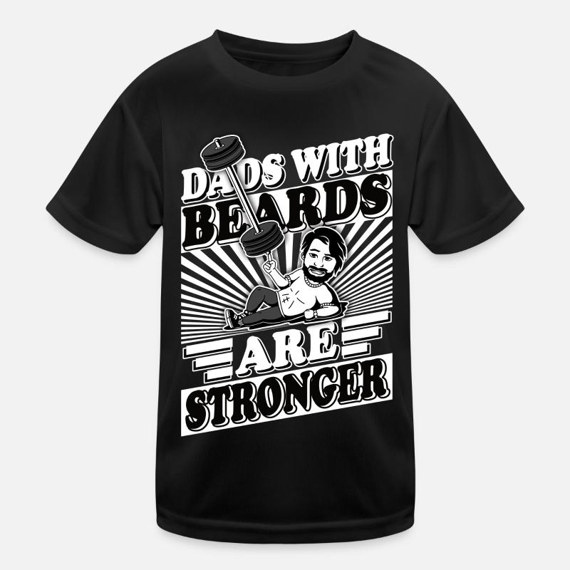 Geschenkidee für Papa Opa und Onkel mit Bart Kinder Funktions-T-Shirt