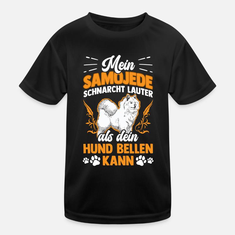 Samojede scharcht lauter Samojedenspitz Kinder Funktions-T-Shirt