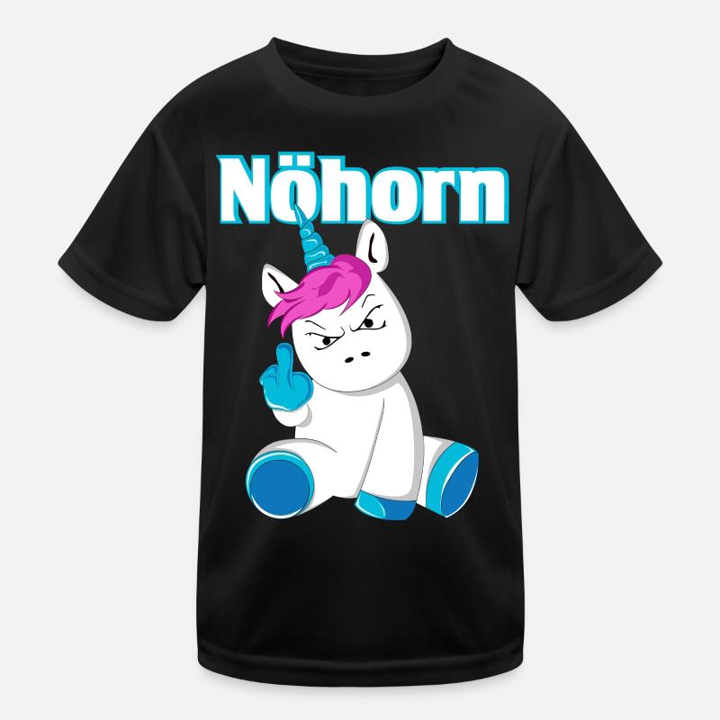 Nöhorn Einhorn Humor Kinder Funktions-T-Shirt