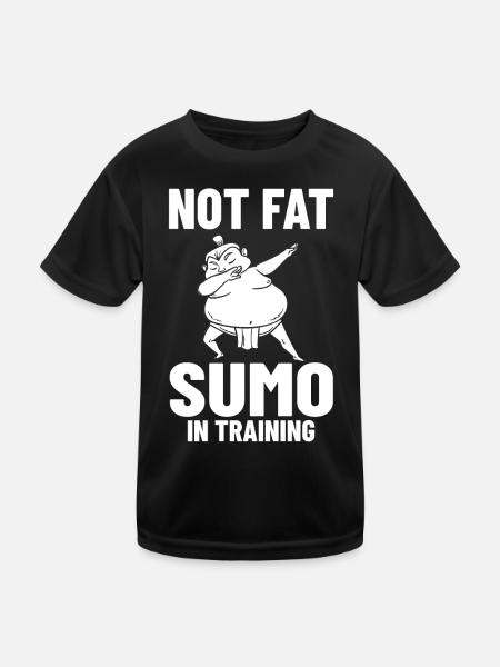 Sumo Wrestling Ringkamp Wrestling Mawashi - Kids Functional T-Shirt - black - Front
