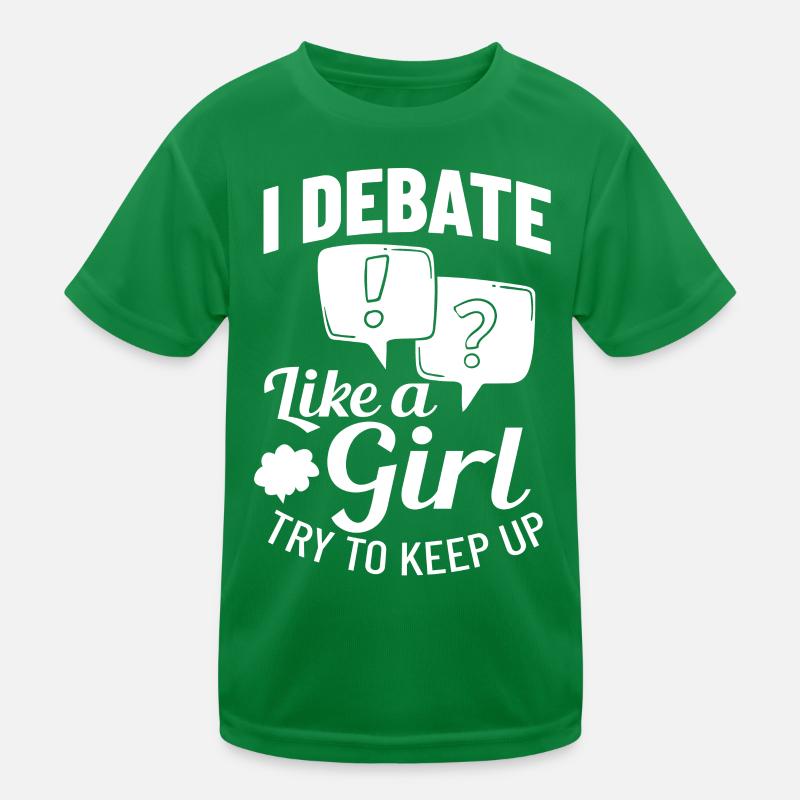 Debate Political Discussion Debate Argument Kids Functional T-Shirt