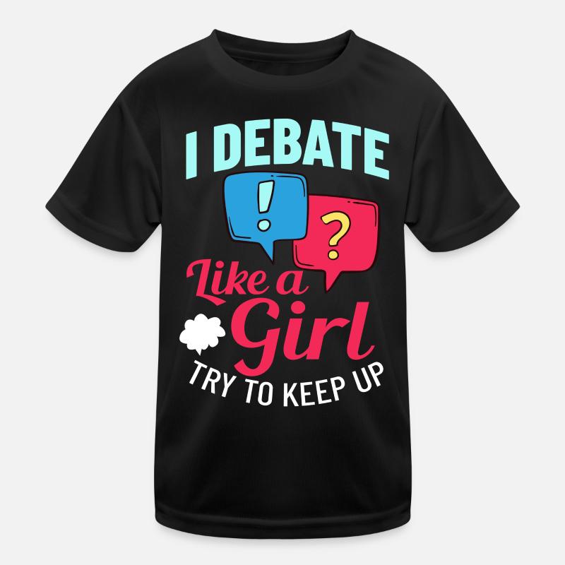 Debate Political Discussion Debate Argument Kids Functional T-Shirt