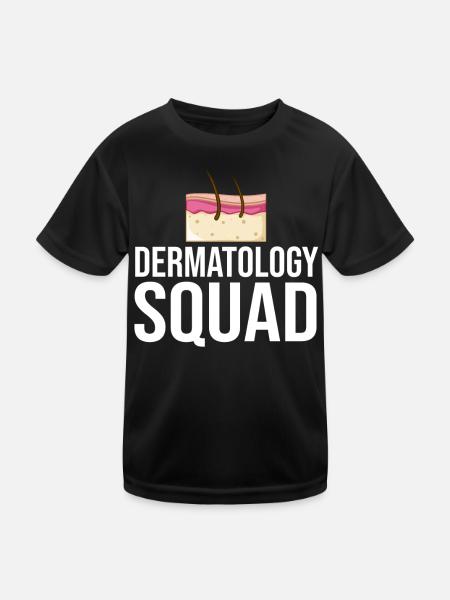 Dermatology Skin Care Skin Medicine Disease - Kids Functional T-Shirt - black - Front