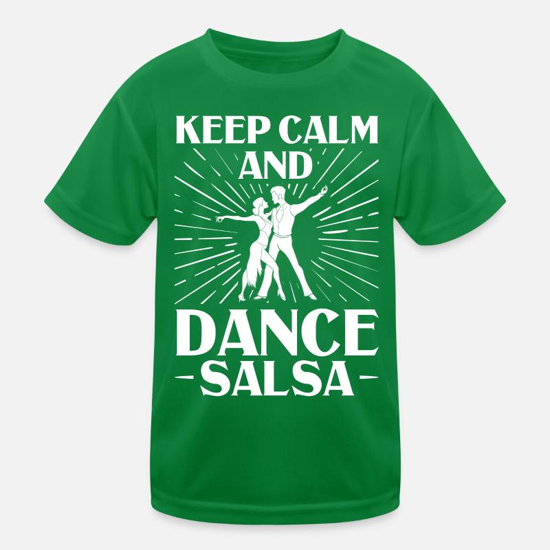Salsa Dance Music Course Beginner Workout Dancer Kids Functional T-Shirt