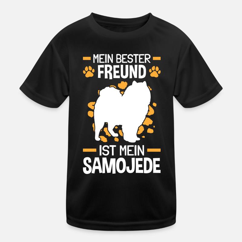 Mein Samojede ist mein bester Freund Samojede Kinder Funktions-T-Shirt