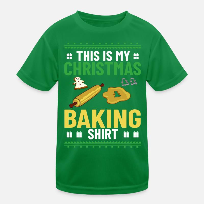 Christmas Baking Cookies Cookies Gingerbread Kids Functional T-Shirt