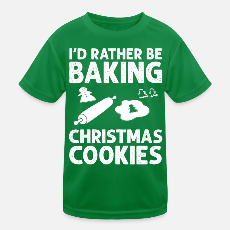Christmas Baking Cookies Cookies Gingerbread Kids Functional T-Shirt