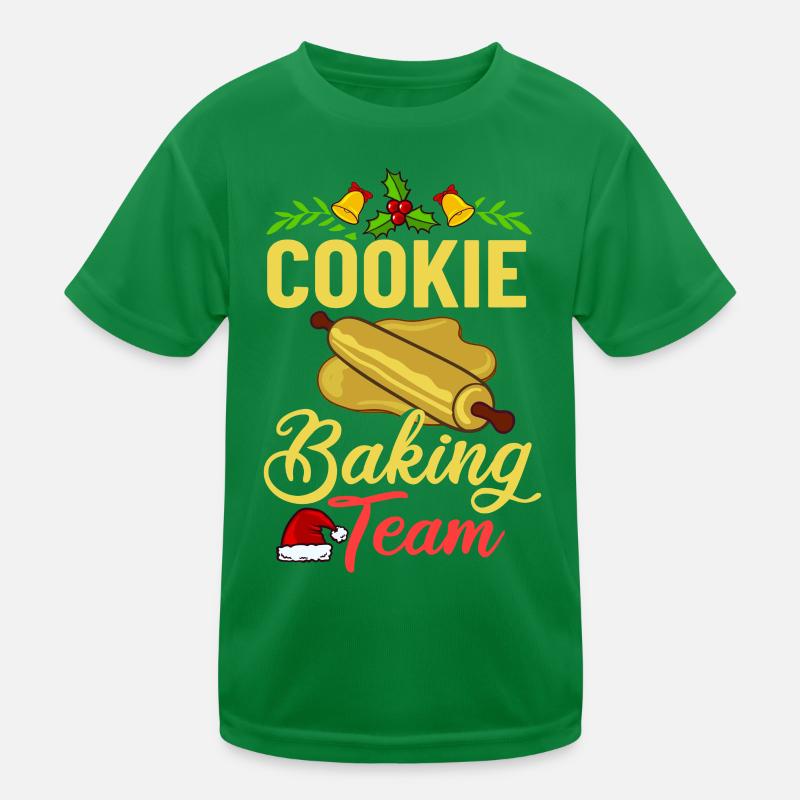 Christmas Baking Cookies Cookies Gingerbread Kids Functional T-Shirt