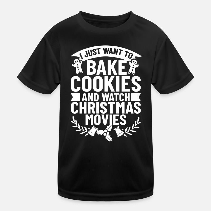 Christmas Baking Cookies Cookies Gingerbread Kids Functional T-Shirt