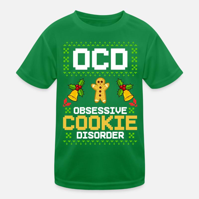 Weihnachten Plätzchen Keks Backen Weihnachtsgebäck Kinder Funktions-T-Shirt