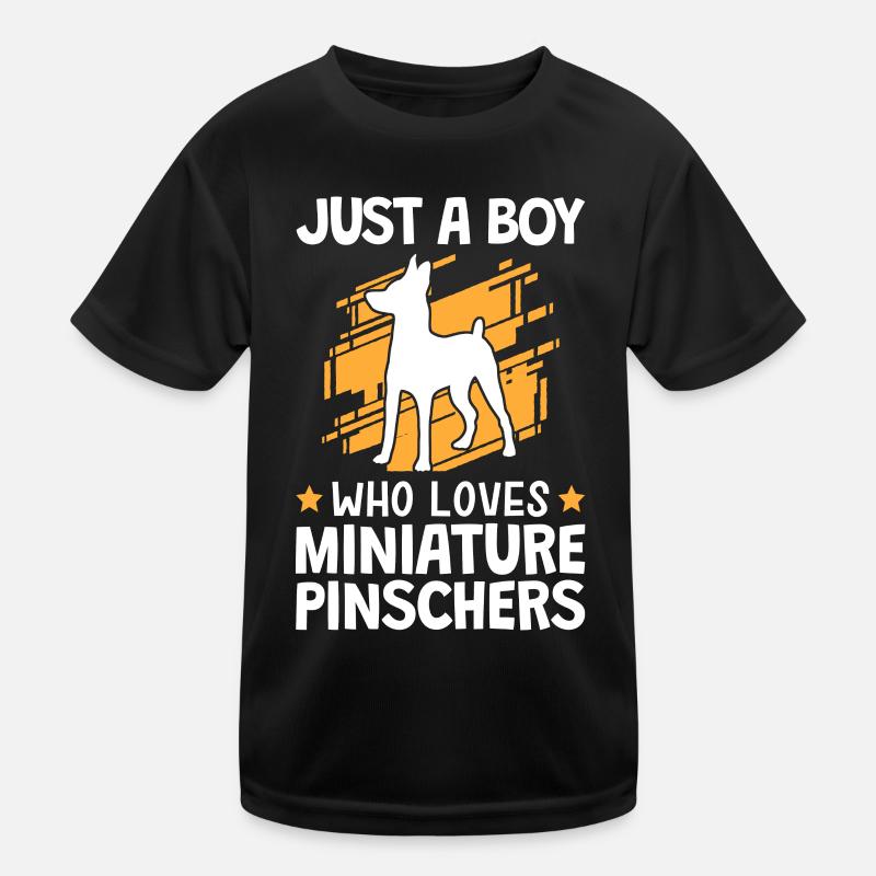 Garçon le pinscher nain aime Pinscher T-shirt sport Enfant