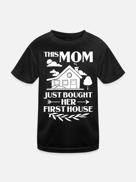 Home Home House Purchase Property - Kids Functional T-Shirt - black - Front