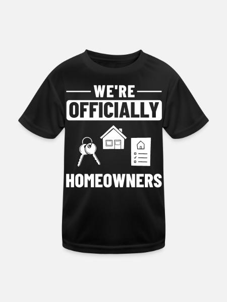 Home Home House Purchase Property - Kids Functional T-Shirt - black - Front