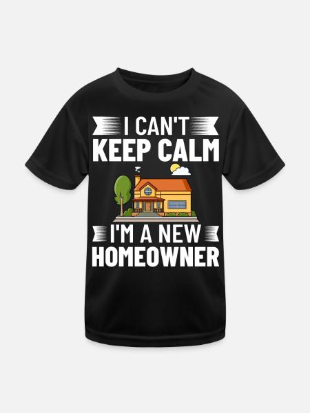 Home Home House Purchase Property - Kids Functional T-Shirt - black - Front