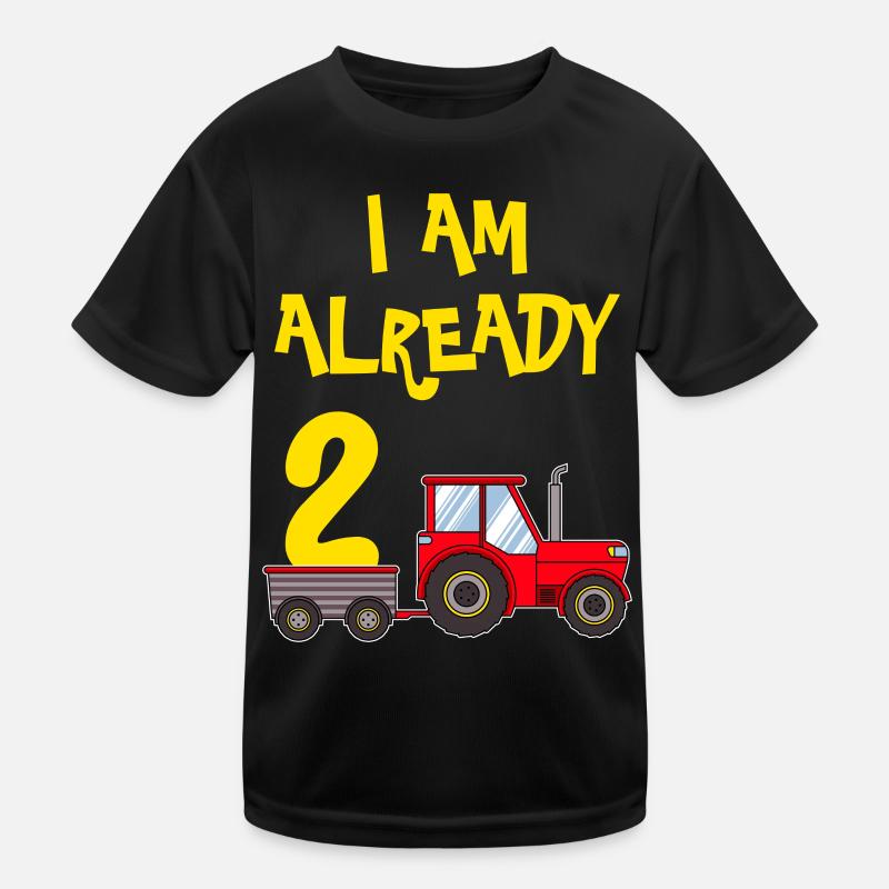 2nd birthday boy 2 years Kids Functional T-Shirt