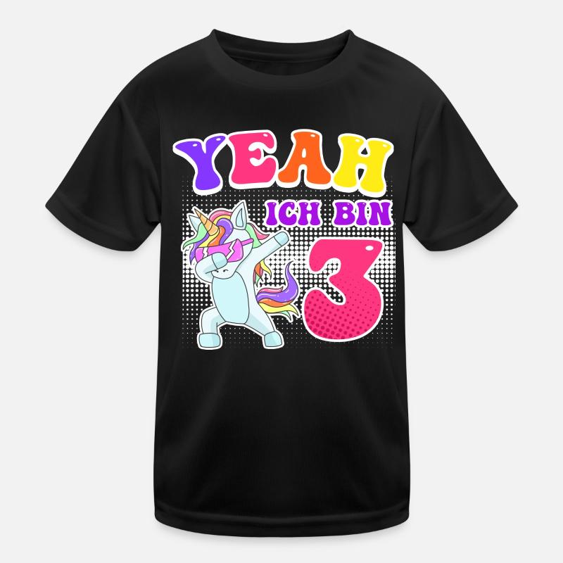 3. Geburtstag Mädchen 3 Jahre Kinder Funktions-T-Shirt