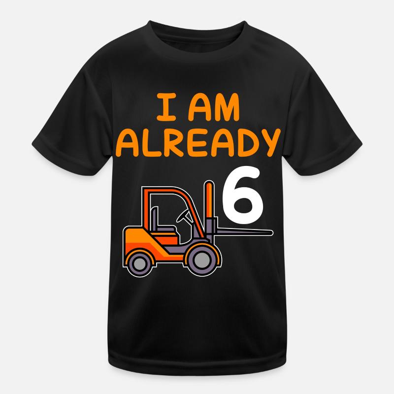6ème anniversaire garçon 6 ans T-shirt sport Enfant