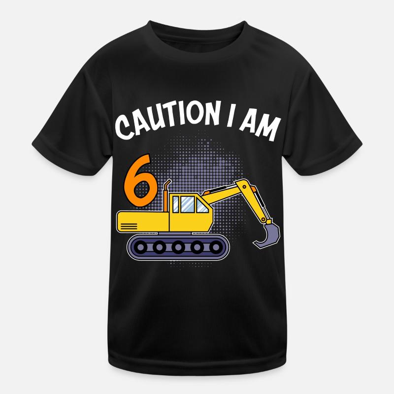 6th birthday boy 6 years Kids Functional T-Shirt