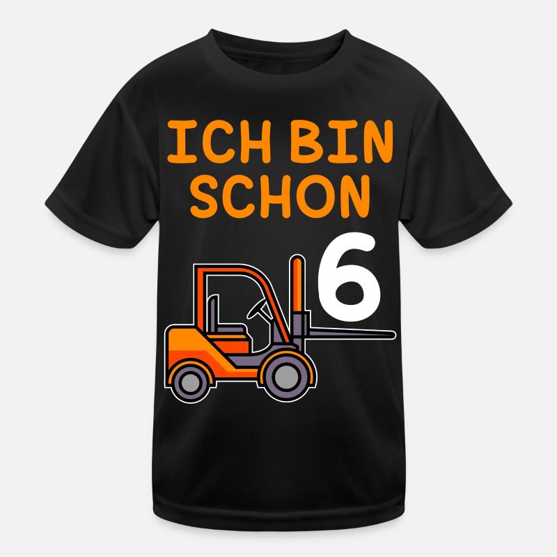 6. Geburtstag Junge 6 Jahre Kinder Funktions-T-Shirt