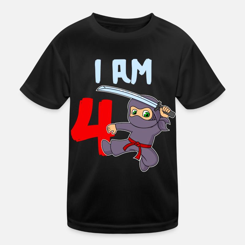 Ich bin 4 Jahre 4. Geburtstag Kinder Funktions-T-Shirt
