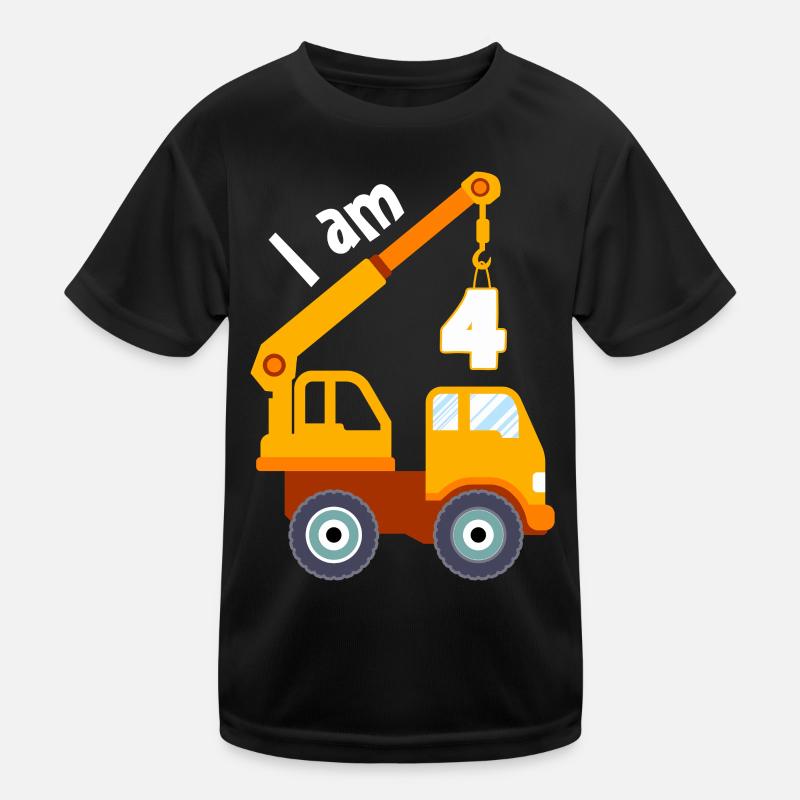 Ich bin 4 Jahre 4. Geburtstag Kinder Funktions-T-Shirt
