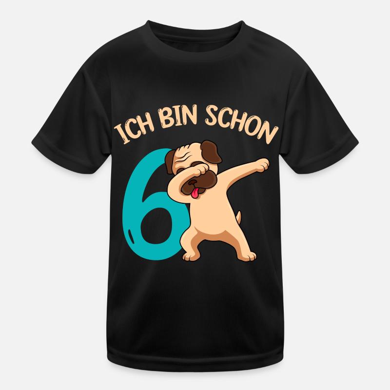 Ich bin 6 Jahre 6. Geburtstag Kinder Funktions-T-Shirt