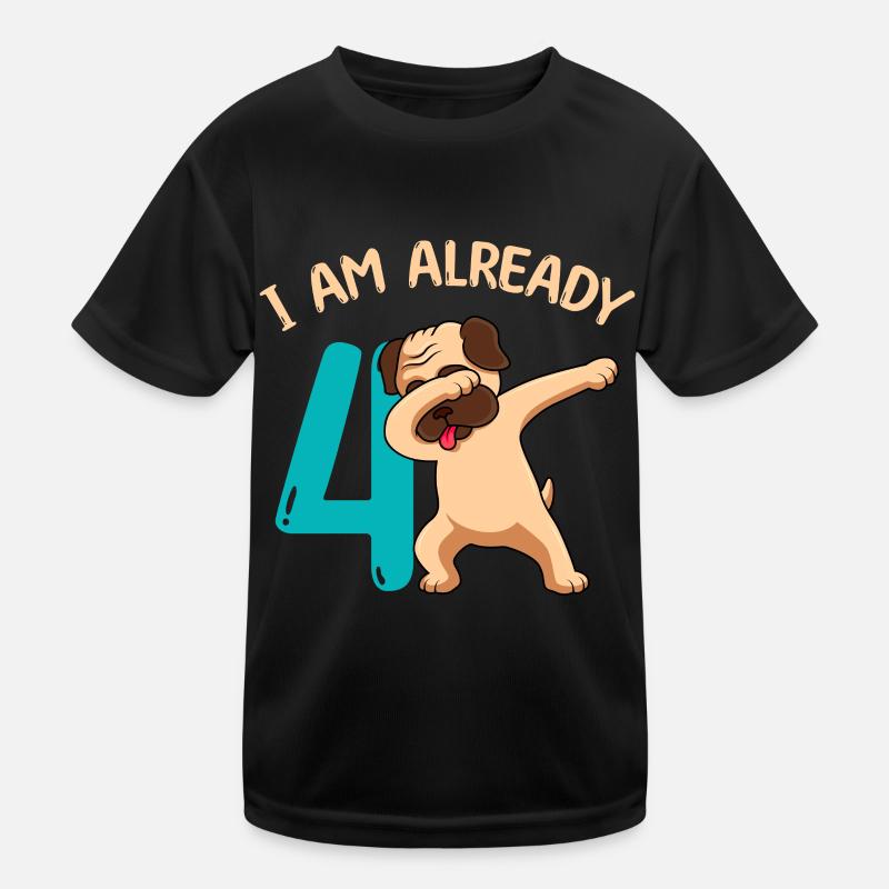 Ich bin 4 Jahre 4. Geburtstag Kinder Funktions-T-Shirt