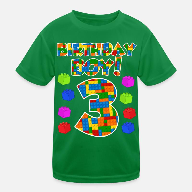 3rd birthday boy 3 years Kids Functional T-Shirt