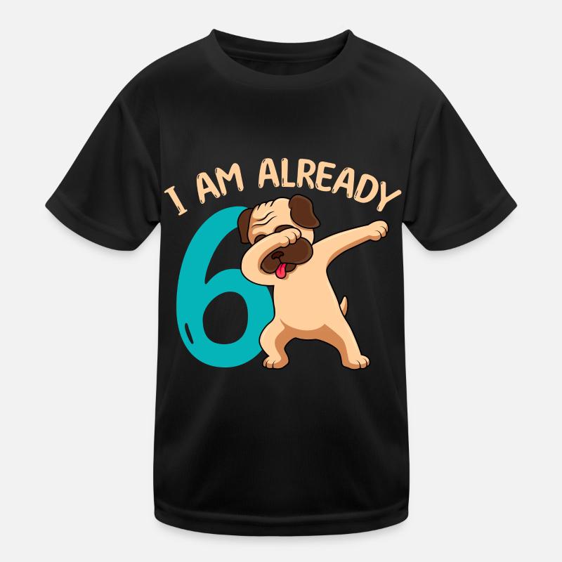 Ich bin 6 Jahre 6. Geburtstag Kinder Funktions-T-Shirt