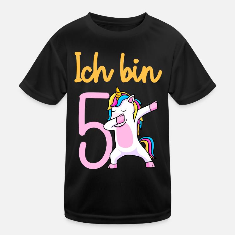 5. Geburtstag Mädchen 5 Jahre Kinder Funktions-T-Shirt