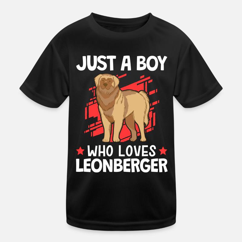 Nur ein Junge der Leonberger liebt Leonberger Kinder Funktions-T-Shirt